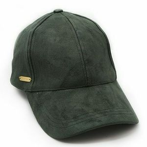 Steve Madden Faux Suede Baseball Cap